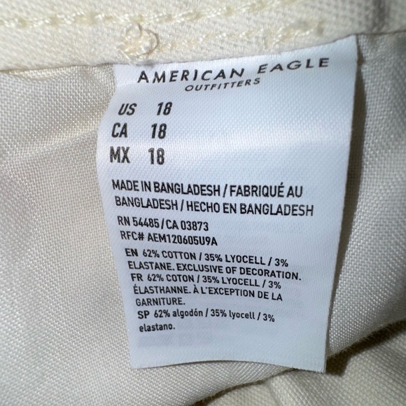 American Eagle Highest Rise 90s Boyfriend Shorts w embroidered flowers Size 18 - Picture 11 of 13